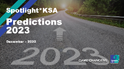 Spotlight*KSA: Predictions 2023 | Ipsos