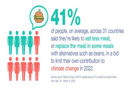 alternative food to meat to fight against climate change 